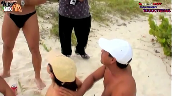 LA MILF DANNA HOT EN UN GANGBANG EN UNA PLAYA DE CANCUN MEXICO PARTE 1