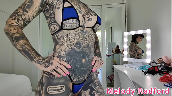 Light and Dark Blue Skimpy Micro Bikini try on Haul Melody Radford